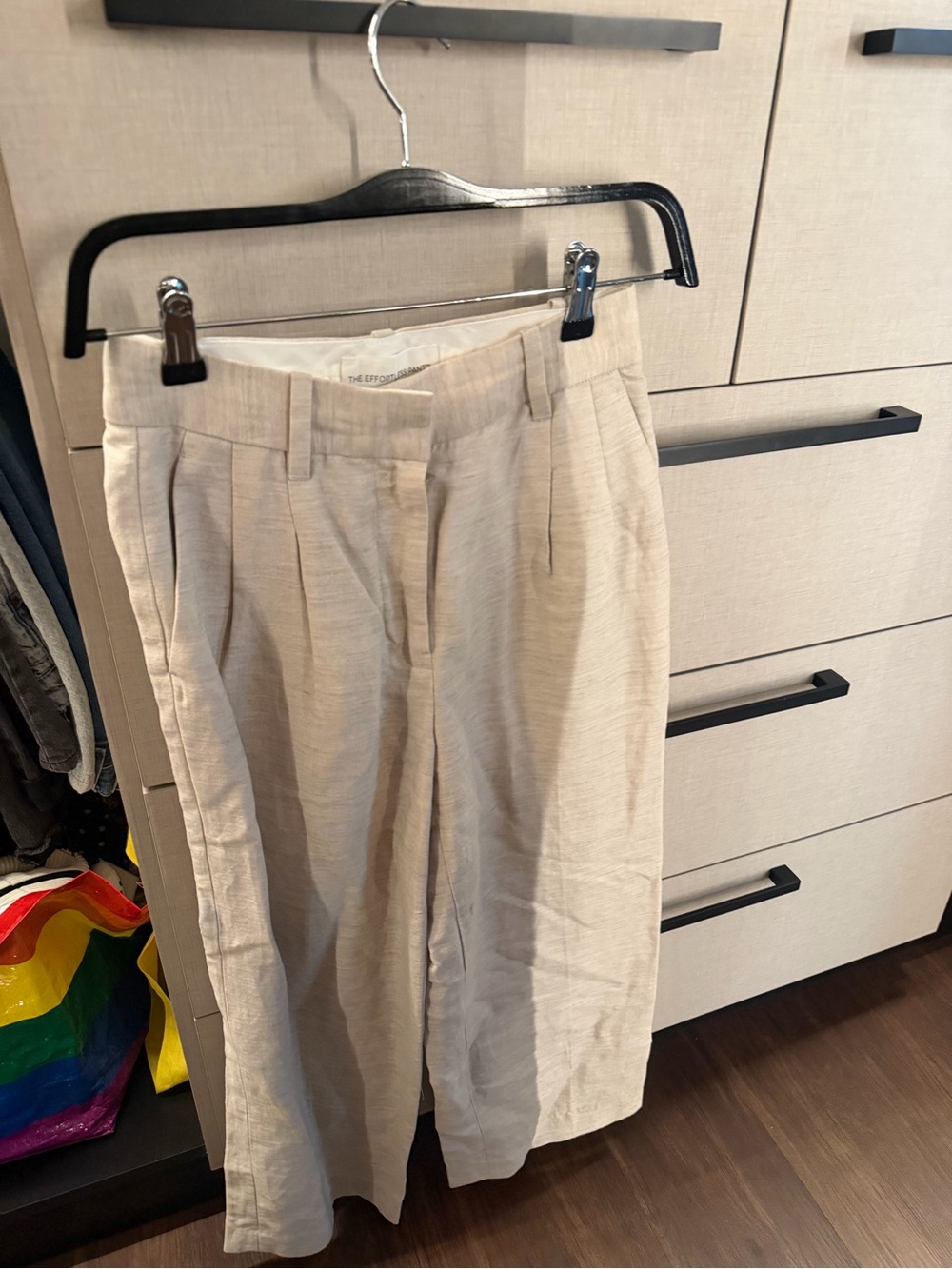 Wilfred Beige Pleated Chinos